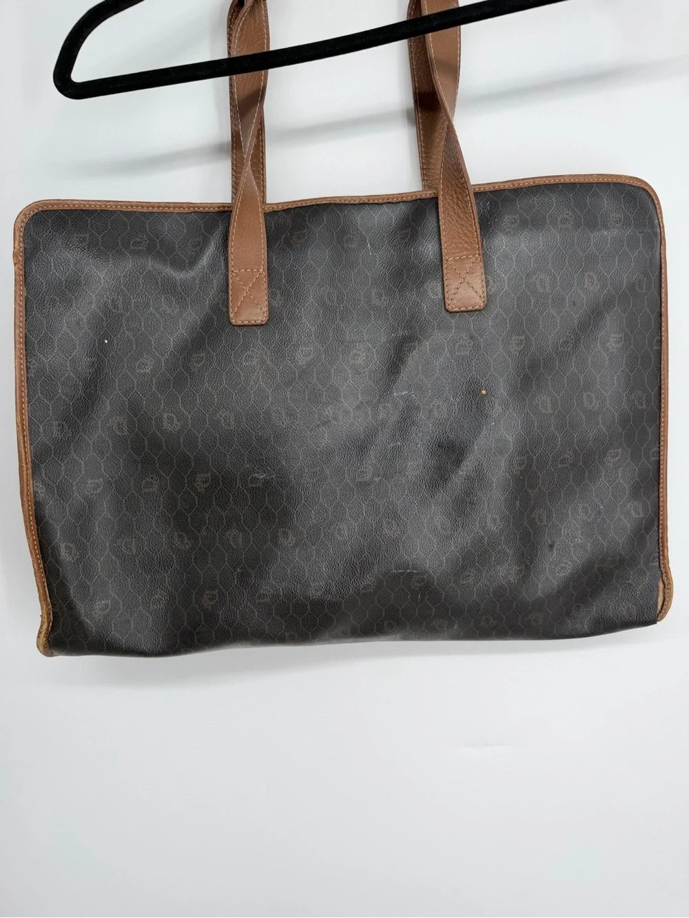 Christian Dior Vintage Honeycomb Monogram Tote Bag